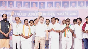 ’میں دہلی میں آپ کا سپاہی ہوں، آپ کے حقوق کی حفاظت کے لیے ہر وقت موجود رہوں گا‘، تمل ناڈو میں راہل گاندھی کا خطاب