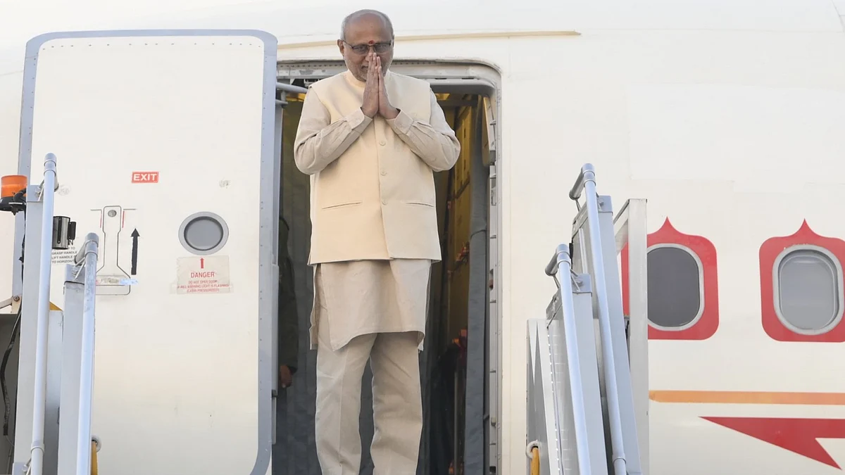 <div class="paragraphs"><p>نائب صدر جمہوریہ،&nbsp;سی پی رادھا کرشنن، تصویر بشکریہ&nbsp;@MEAIndia</p></div>