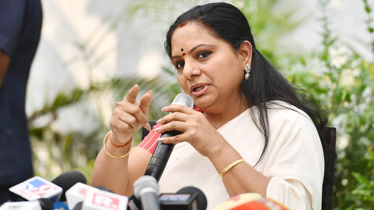 <div class="paragraphs"><p>بی آر ایس لیڈر کے کویتا&nbsp; فائل فوٹو / یو این آئی</p></div>