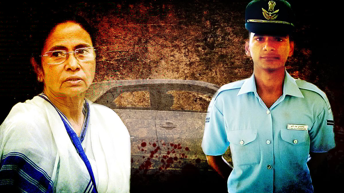 कोलकाता में रिपब्लिक डे परेड रिहर्सल के दौरान  एमएलए के बेटे ने एक आईएएफ अधिकारी को अपनी मिंट फ्रेश ऑडी क्यू 7 कार से टक्कर मार दी. (फोटो: द क्विंट)