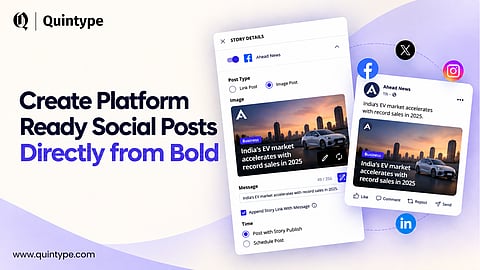 Create Platform Ready Social Posts Directly from Bold


