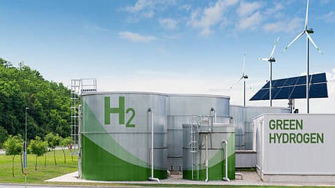 Green hydrogen facility with renewable energy infrastructure