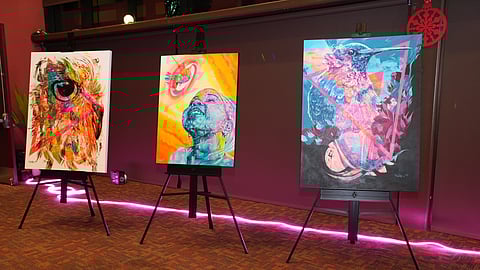 Art at the The Future of the Arts Holiday Party