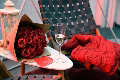 A Rosy Escape at Bryant Park's Cozy Igloos