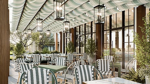 A Glimpse of the Outdoor Eating Space