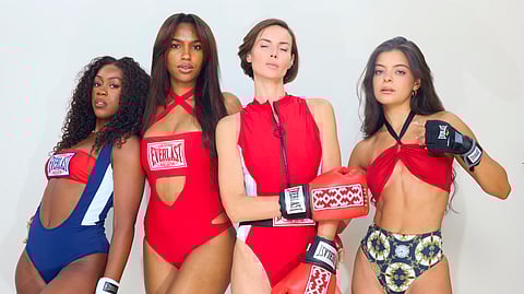 Models Wearing Full Looks of the Co Branded Everlast Capsule Collection