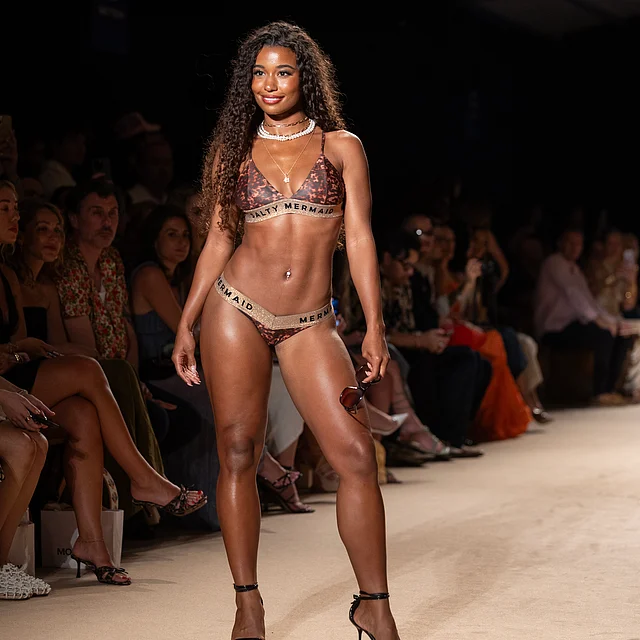 Model on the Runway for Salty Mermaid