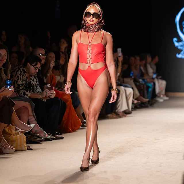 Model on the Runway for Salty Mermaid