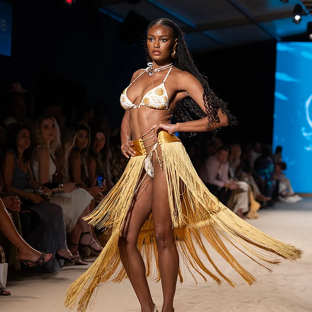 Model on the Runway for Salty Mermaid