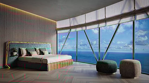 Oceanview Bedroom at Bentley Residences Miami Penthouse