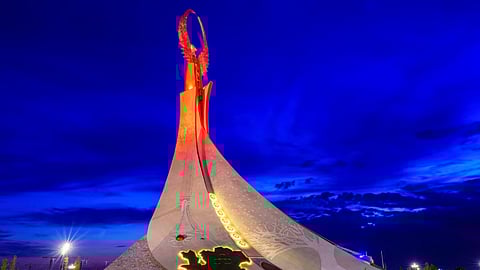 Monument of Independence and Humanism, Located in Tashkent, Uzbekistan