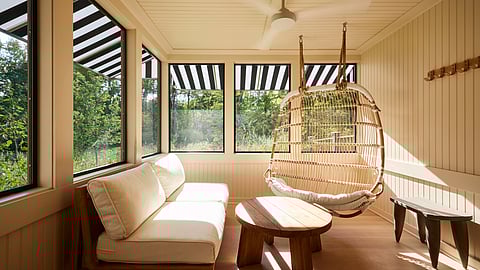 Troutbeck’s Sun-Drenched Porch Offers a Moment of Quiet Connection