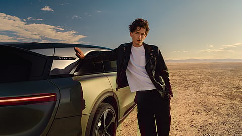 Lucid has signed a multi-year partnership with Timothée Chalamet.
