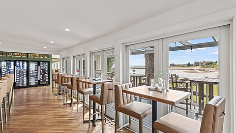 Scenic Waterfront Dining Room Overlooking The Kennebunk River 