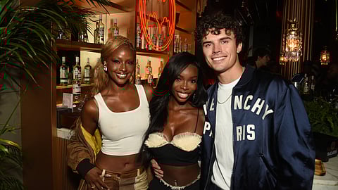 Justine Skye with Nic and Olandria