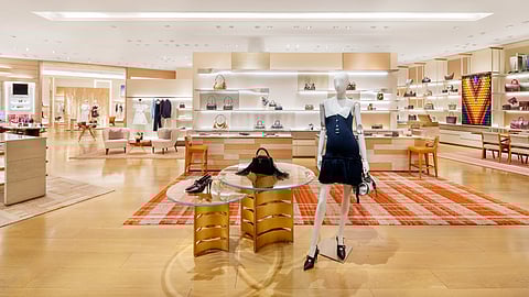 Louis Vuitton Orlando boutique interior with handbags and displays