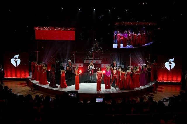 The American Heart Association Go Red for Women Red Dress Collection Hosts a Glamorous Star Studded Concert in NYC The American Heart Association Go Red for Women Red Dress Collection Hosts a Glamorous Star Studded Concert in NYC