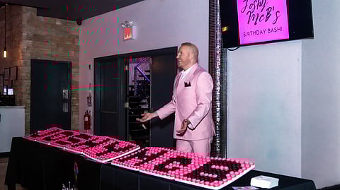 Josh McBride celebrates his birthday at HK Hall