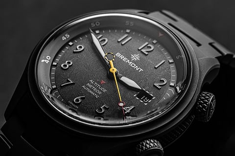MB Stealth Grey Dial Close-up