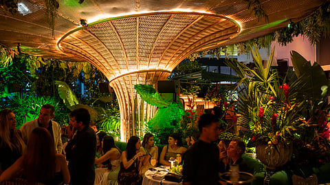 Guests enjoy lush interiors at Amazónico Miami grand opening