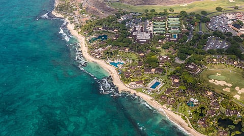 Aerial view of Kona Coast featuring Four Seasons Hualalai Resort