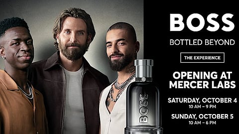 Bradley Cooper, Maluma, and Lil Nas X Boss Bottled Beyond campaign visual