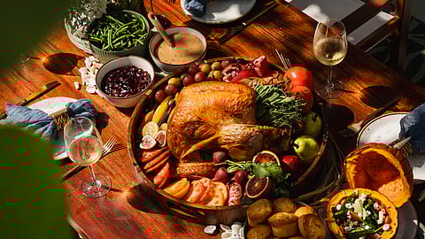 Nikki Beach Thanksgiving feast