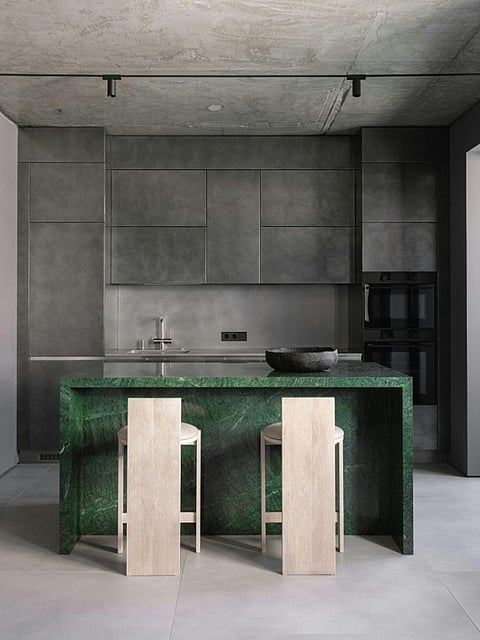 Rich-Colored Marble Kitchen Trends Defining Luxury Kitchens in 2025
