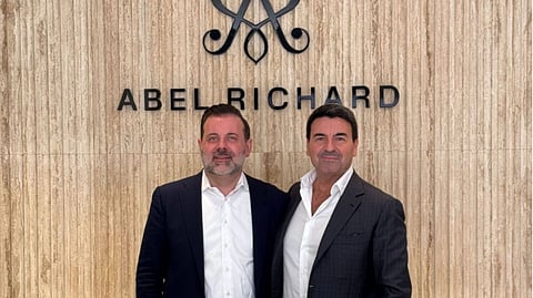 Giuseppe Aquila and Abel Richard Bullock at the Abel Richard boutique