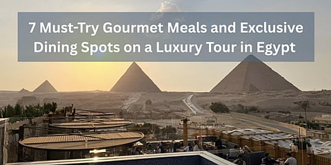7 Must-Try Gourmet Meals and Exclusive Dining Spots on a Luxury Tour in Egypt