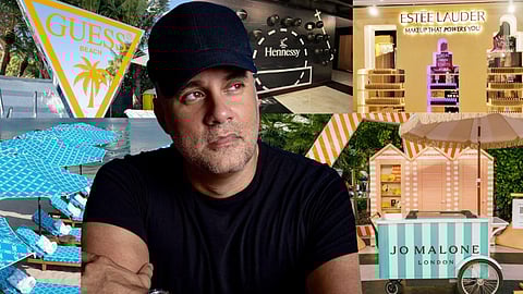 Raul Rodriguez with examples of 2R Creative’s brand activations