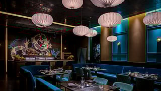 Gekkō restaurant interior seating and decor