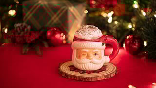 Miracle Bar at Carousel Club at Gulfstream Park's coconut hot chocolate