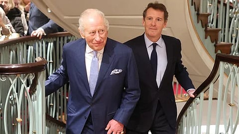 His Majesty The King Officially Unveils the New Double Helix Staircase at Fortnum & Mason