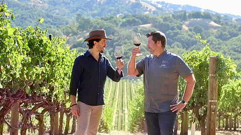 Jesse Katz and Chef Dustin Valette