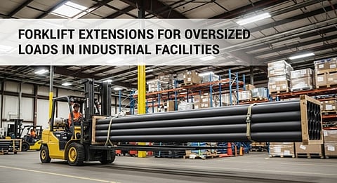Forklift Extensions for Oversized Loads in Industrial Facilities