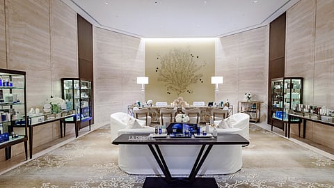Elegant La Prairie spa lounge at The St. Regis Bal Harbour