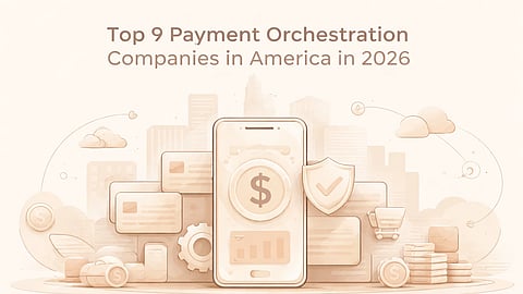 Graphic of smartphone, payment cards, shield icon, and fintech elements