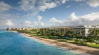 The shoreline at The Westin Ka’anapali Ocean Resort Villas.
