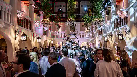 Crowd gathered at Whispering Angel’s 20th anniversary celebration in Miami Beach