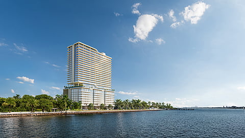 The Ritz-Carlton Residences, West Palm Beach tower on the Intracoastal