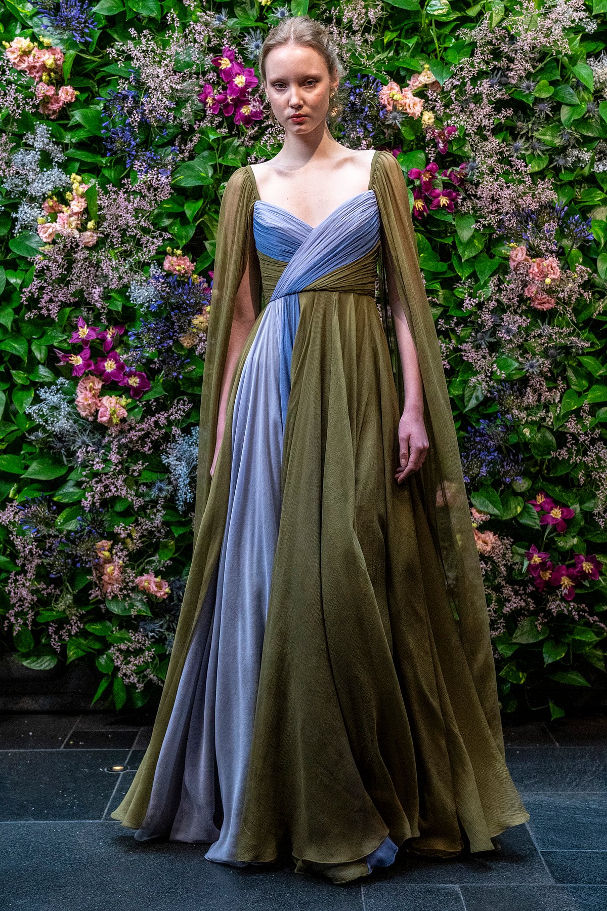low back lace prom dress Portia and Scarlett Low Back Prom Dress PS23499 main image 1