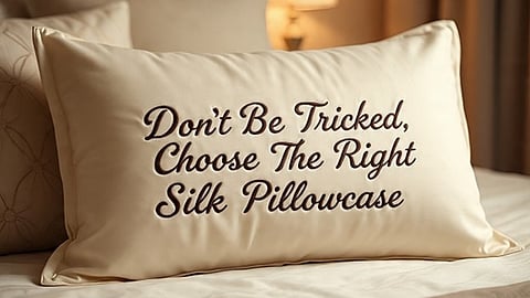 Don't Be Tricked, Choose The Right Silk Pillowcase