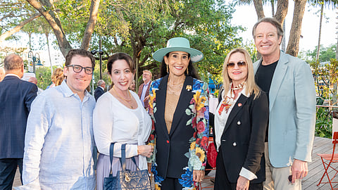 Guests at the Huizenga Park In Bloom reception in Fort Lauderdale