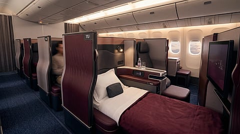 Qatar Airways Qsuite business class cabin