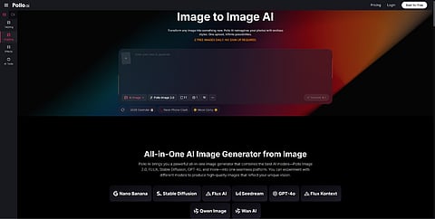 The image displays the interface for Pollo.ai