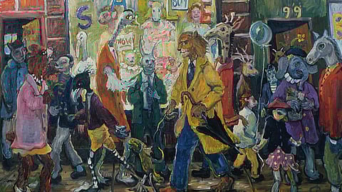 The Animals in the Street (1994), painting by Chuck Connelly