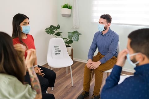 A support group session