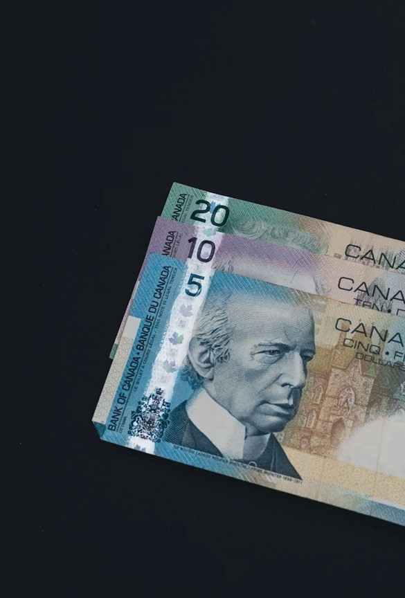 Canadian banknotes from the Bank of Canada