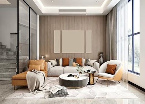 a modern living room interior